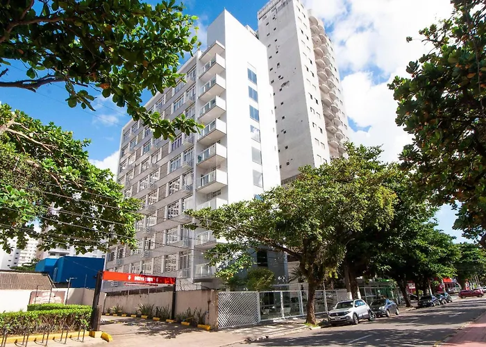Apê Vista Mar c/ 1 Vaga - 50m Praia Pitangueiras Guarujá